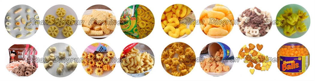 Twin Screw Extruded Corn Puff Chocolate Filling Snack Food Making Extruder Machine Processing Equipment Line