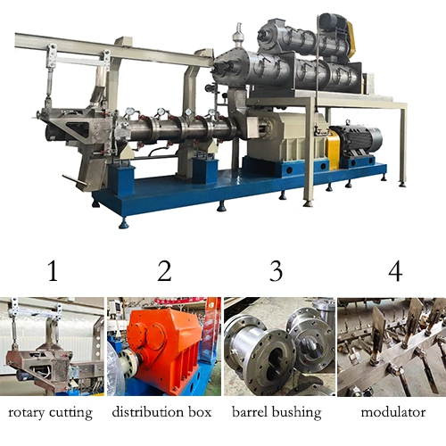 Double Screws Puffed Corn Snack Extrusion Making Machinery Cheese Balls Food Extruder
